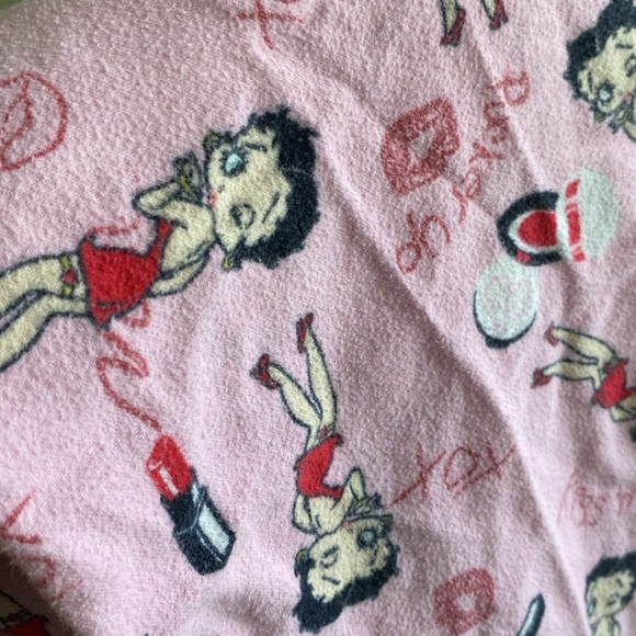Betty Boop super cute and soft 100% cotton pj bottoms 2007 sz XL pink💗 - Picture 8 of 16